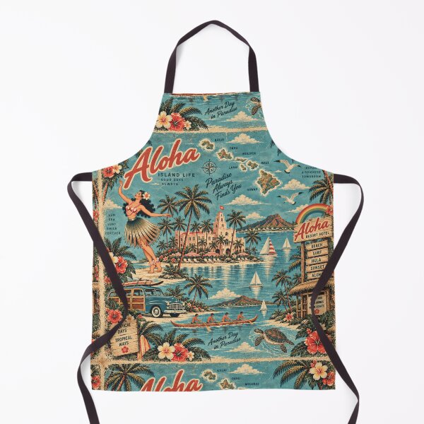Item preview, Old Retro Hawaii – Aloha Island Life Vintage Travel Art | +91BIRD designed and sold by Plus91BIRD.