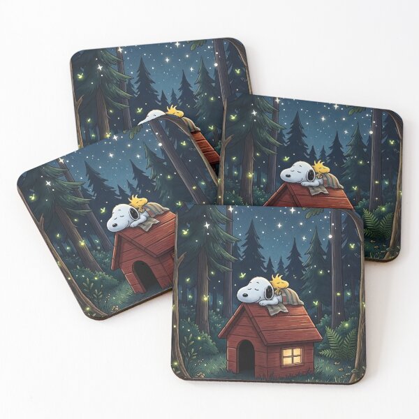 Item preview, Firefly Forest Snoopy designed and sold by COFFEEWITHARTS.