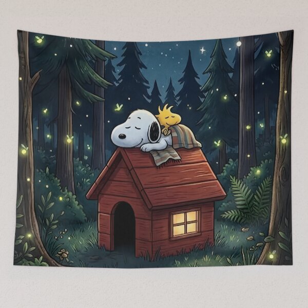 Item preview, Firefly Forest Snoopy designed and sold by COFFEEWITHARTS.