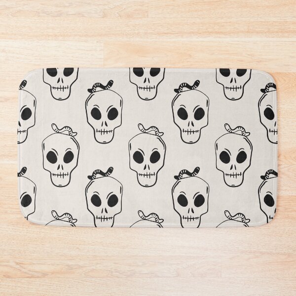 Item preview, Skull character and Worm, Spooky Happy Halloween designed and sold by CHERRY--SHOP.