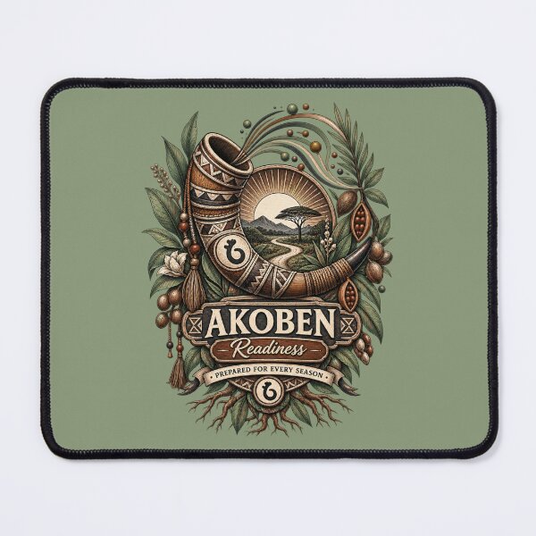 Item preview, Akoben – Symbol of Readiness | Adinkra Wisdom Collection designed and sold by 'VARI'.