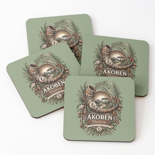 Item preview, Akoben – Symbol of Readiness | Adinkra Wisdom Collection designed and sold by 'VARI'.