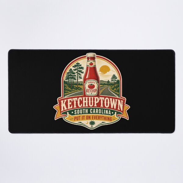 Item preview, Ketchuptown South Carolina – Put It On Everything Retro Travel Design designed and sold by HROC.