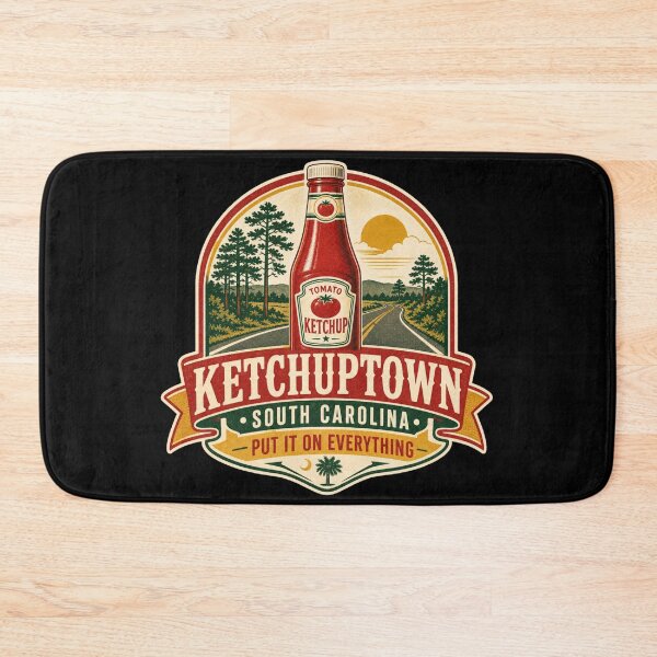 Item preview, Ketchuptown South Carolina – Put It On Everything Retro Travel Design designed and sold by HROC.