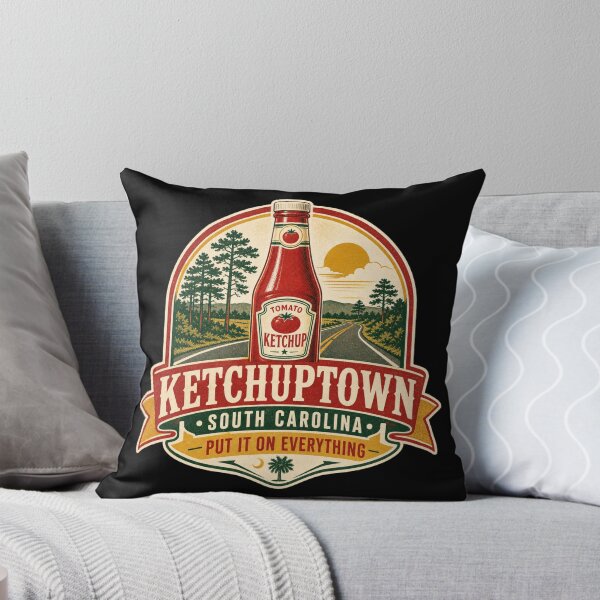 Item preview, Ketchuptown South Carolina – Put It On Everything Retro Travel Design designed and sold by HROC.
