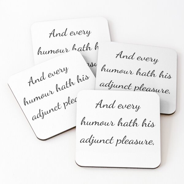 Item preview, “And every humour hath his adjunct pleasure,” - handwriting black designed and sold by ariksworld.