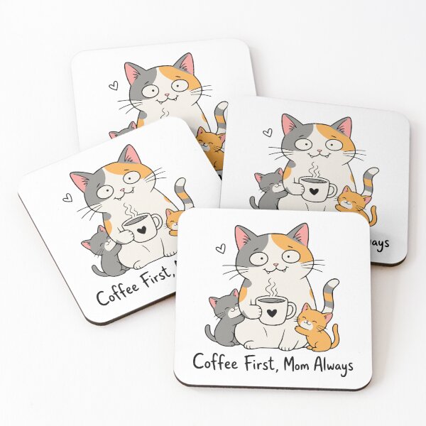 Item preview, Funny Cat Mom Coffee Lover T-Shirt | Gift for Cat Owner designed and sold by Simon-art-land.