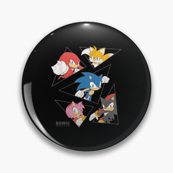 Item preview, Sonic The Hedgehog Main Characters Triangle Portraits designed and sold by cutezodiac.