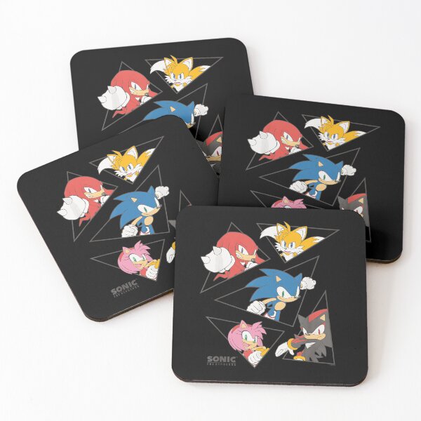 Item preview, Sonic The Hedgehog Main Characters Triangle Portraits designed and sold by cutezodiac.