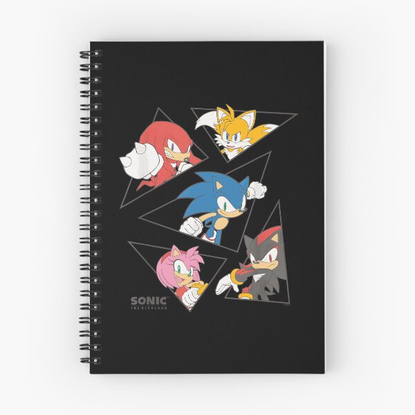Item preview, Sonic The Hedgehog Main Characters Triangle Portraits designed and sold by cutezodiac.