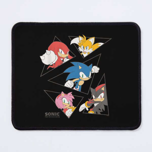 Item preview, Sonic The Hedgehog Main Characters Triangle Portraits designed and sold by cutezodiac.