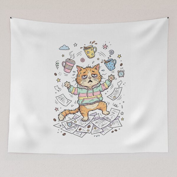 Item preview, Chaos Coordinator Funny Teacher Mom Cat Doodle designed and sold by PANCOSS.
