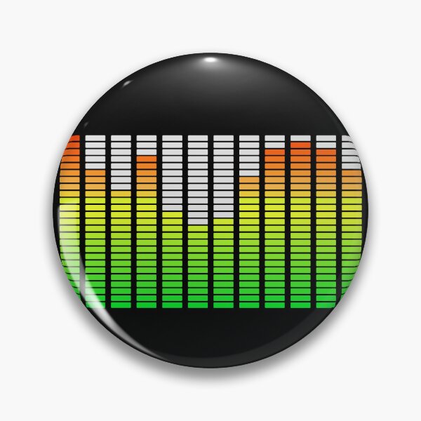 Item preview, Digital Audio Equalizer Frequency Spectrum Sound Wave designed and sold by MathWare MathClips.