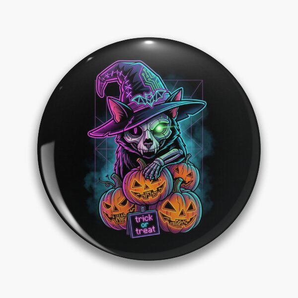 Item preview, Cyberpunk Witch Wolf Trick Or Treat Halloween designed and sold by PMTaurus.