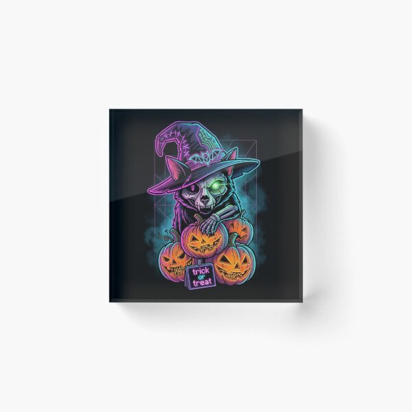Item preview, Cyberpunk Witch Wolf Trick Or Treat Halloween designed and sold by PMTaurus.