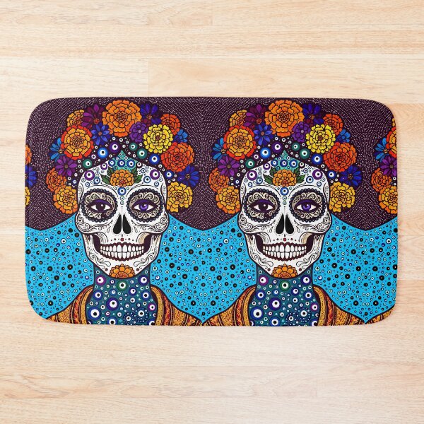 Item preview, Catrina Colorful Sugar Skull Illustration designed and sold by  Ojo de Lilith.