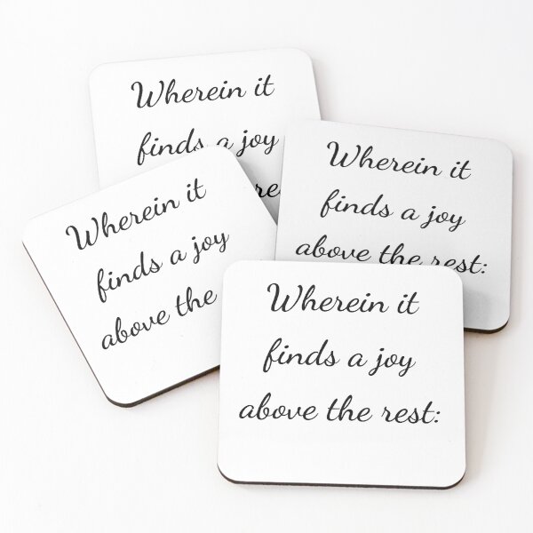 Item preview, “Wherein it finds a joy above the rest:” - handwriting black designed and sold by ariksworld.