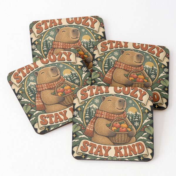 Item preview, Stay Cozy Stay Kind Capybara designed and sold by fordogg 3.