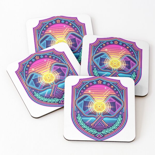 Item preview, Retro Pickleball Club Neon Sport Crest designed and sold by PANCOSS.