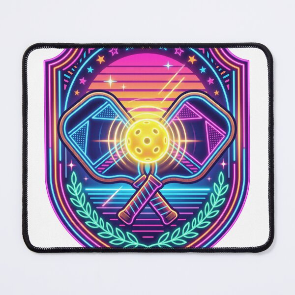 Item preview, Retro Pickleball Club Neon Sport Crest designed and sold by PANCOSS.