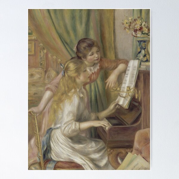 Item preview, Young Girls at the Piano – Renoir | Music, tenderness and intimacy designed and sold by Shoupay.