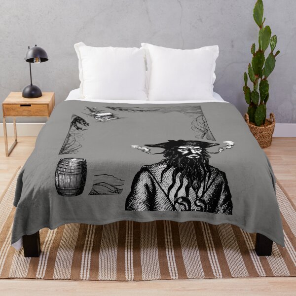 Item preview, Blackbeard Pirate Engraving Vintage Style-5 designed and sold by 1Mackenzie6.