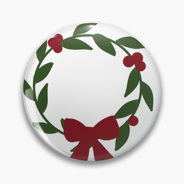 Item preview, Christmas Wreath Illustration — Holly Berry Red Bow Festive Holiday Gift Design designed and sold by HopeAndHustle.
