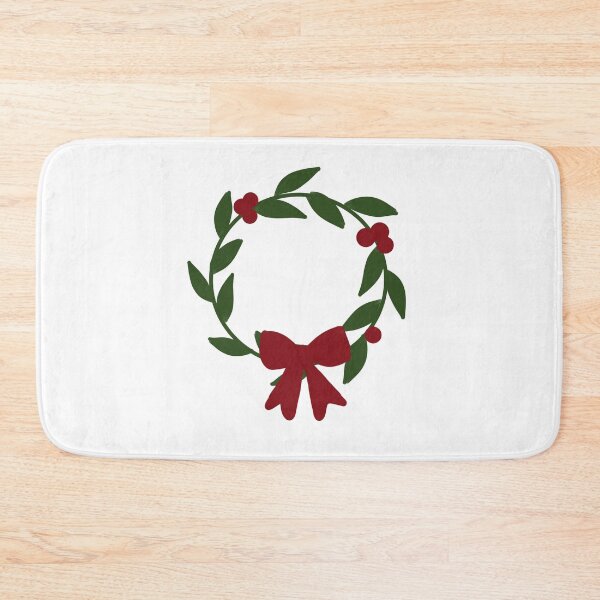 Item preview, Christmas Wreath Illustration — Holly Berry Red Bow Festive Holiday Gift Design designed and sold by HopeAndHustle.