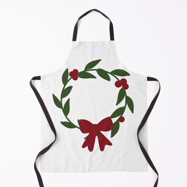 Item preview, Christmas Wreath Illustration — Holly Berry Red Bow Festive Holiday Gift Design designed and sold by HopeAndHustle.