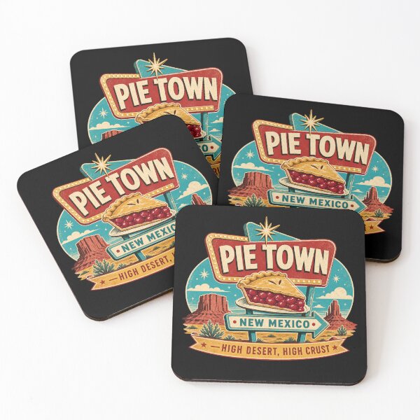 Item preview, Pie Town New Mexico – High Desert High Crust Retro Travel Design designed and sold by HROC.
