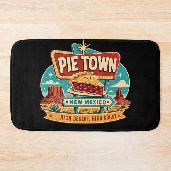 Item preview, Pie Town New Mexico – High Desert High Crust Retro Travel Design designed and sold by HROC.