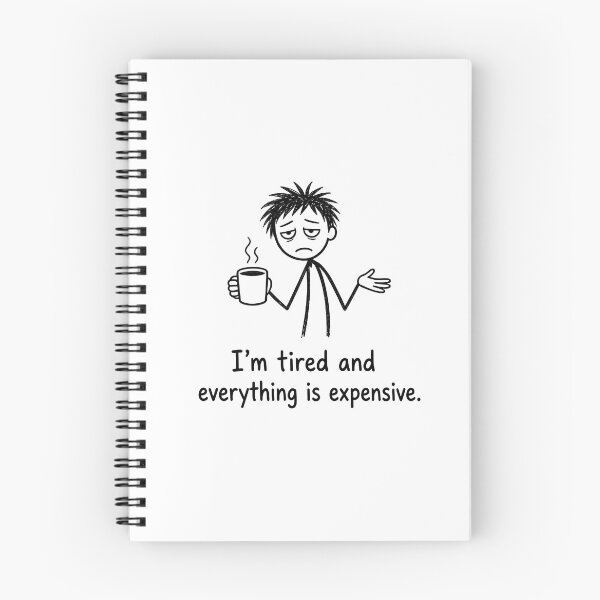 Item preview, Tired Expensive Coffee Stick Figure designed and sold by TshirtsOnline-.