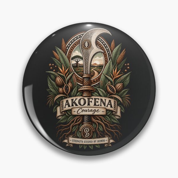 Item preview, Akofena – Symbol of Courage | Adinkra Wisdom Collection designed and sold by 'VARI'.