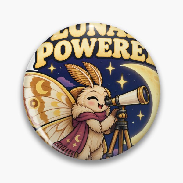 Item preview, Stargazing Moth Lunar Powered Moon Art designed and sold by SAS-Designer.