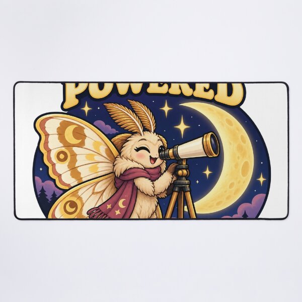 Item preview, Stargazing Moth Lunar Powered Moon Art designed and sold by SAS-Designer.