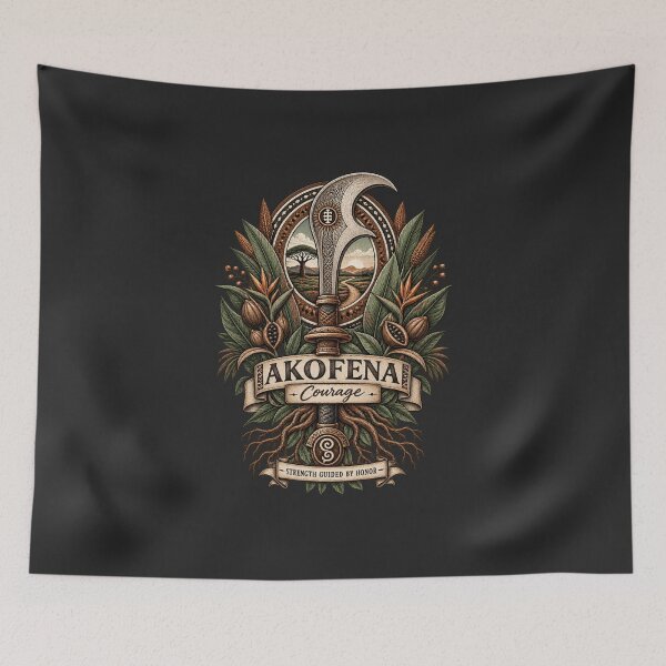 Item preview, Akofena – Symbol of Courage | Adinkra Wisdom Collection designed and sold by 'VARI'.