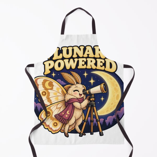 Item preview, Stargazing Moth Lunar Powered Moon Art designed and sold by SAS-Designer.