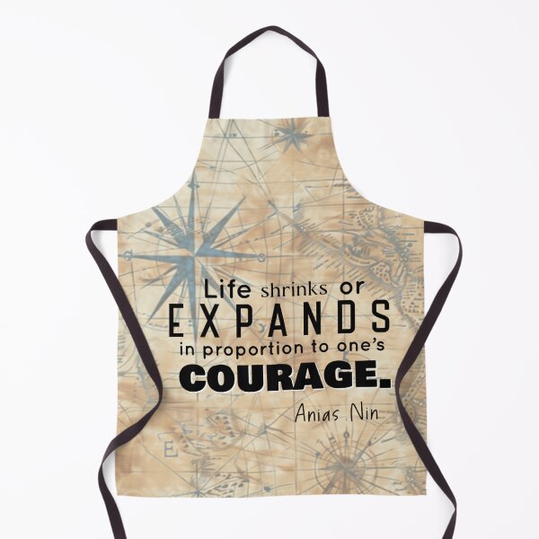 Item preview, Life shrinks or expands, motivational quote designed and sold by GiSilver.