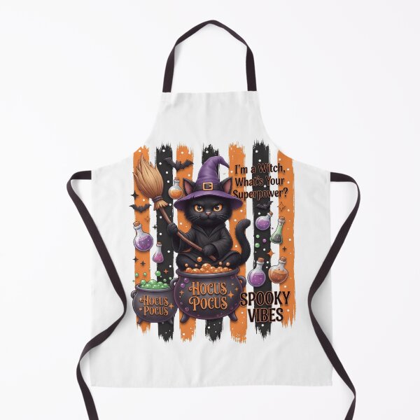 Item preview, Black Cat Witch Halloween Design designed and sold by Basma Designs | Retro, Kawaii Shirts & Stickers.