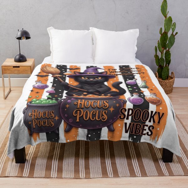 Item preview, Black Cat Witch Halloween Design designed and sold by Basma Designs | Retro, Kawaii Shirts & Stickers.