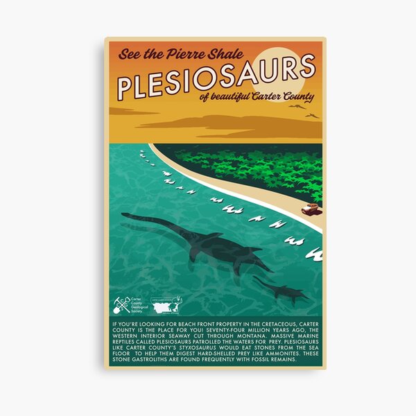 Pinto Plesiosaurs Canvas Print
