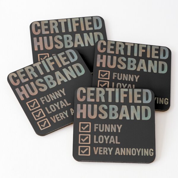 Item preview, Certified Husband - funny saying designed and sold by FloraVulpes.