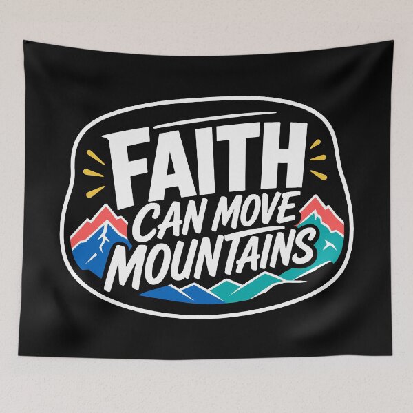 Item preview, Matthew 17:20 Faith Can Move Mountains designed and sold by plushism.