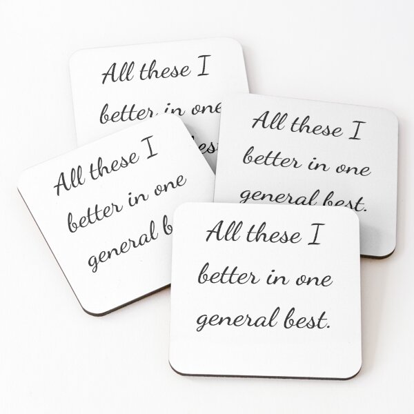 Item preview, “All these I better in one general best.” - handwriting black designed and sold by ariksworld.