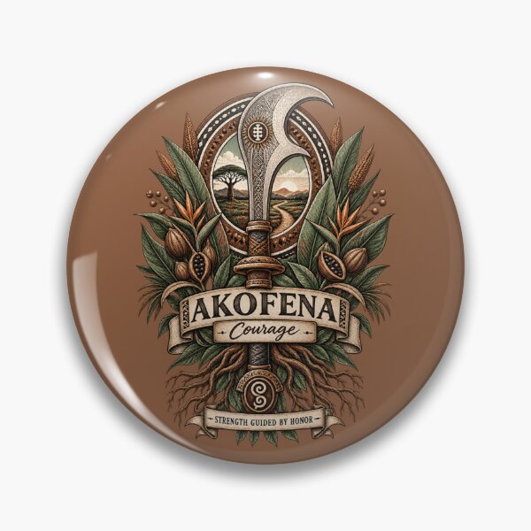 Item preview, Akofena – Symbol of Courage | Adinkra Wisdom Collection designed and sold by 'VARI'.