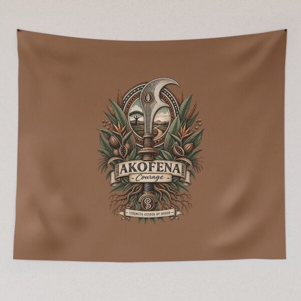 Item preview, Akofena – Symbol of Courage | Adinkra Wisdom Collection designed and sold by 'VARI'.