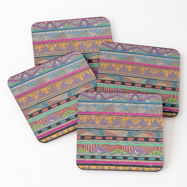 Item preview, Handpainted Madhubani Folk Art Fabric Design  designed and sold by Sakshiartwork.