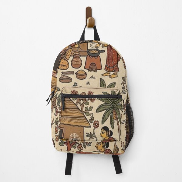 Item preview, Daily Life in a Traditional Indian Village | Indian Folk Art  designed and sold by Sakshiartwork.
