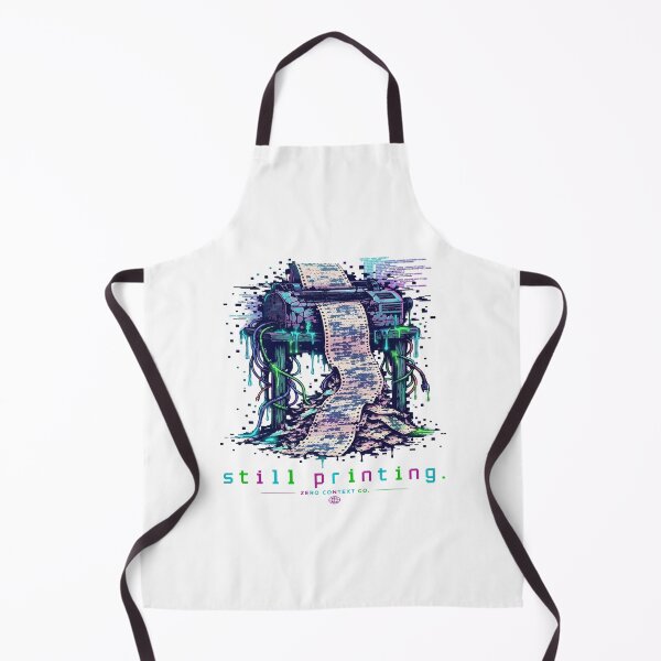 Item preview, Still Printing – Glitch Dot Matrix Printer Burnout Streetwear Graphic designed and sold by ZeroContextCo.
