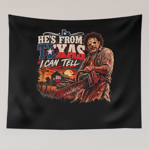 Item preview, Novelty Spooky Halloween Chainsaw He'S From Texas I Can Tell designed and sold by MilesHilpert.